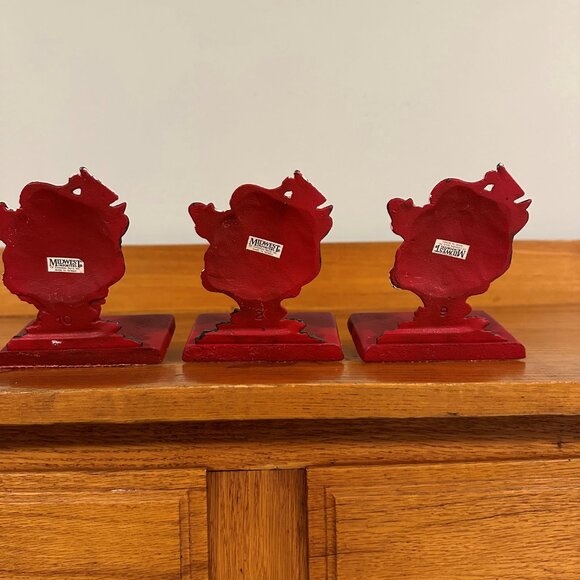 Vintage Midwest of Cannon Falls SANTA Christmas Stocking Holders X 3 - Picture 9 of 12